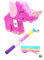 Nislai Elefant Pinata Set | ideal für den Kindergeburtstag | Geschenkidee | als Hochzeit Party Geschenk | inkl. Stock & Maske | u. 44x33x10