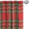 ABAKUHAUS Plaid Fenstervorhänge, Irish Cultural Klassik, Leichtes Dekor-2-Panel-Set mit Stangentasche, 2 Stück 150 cm x 225 cm,Rot Mehrfarbig