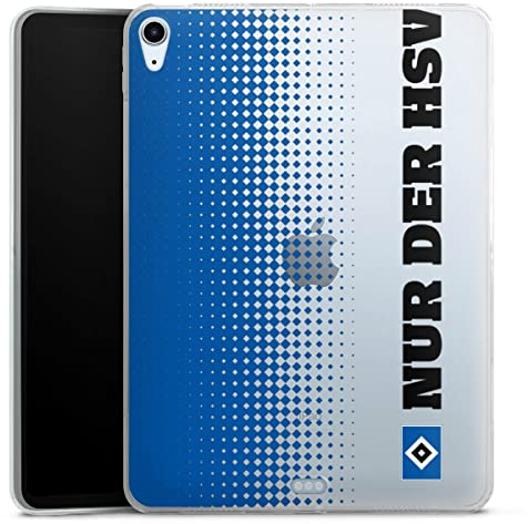 DeinDesign Silikon Hülle kompatibel mit Apple iPad Air 2020 (2020) Case Tablet Hülle HSV transparent Hamburger SV