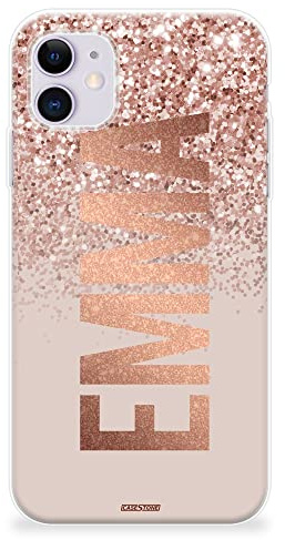 CaseStone Personalised Phone Cases fit Apple iPhone – Custom Design Made in UK Clear Soft Silicone Case Cover – Great Gifts for Birthday, Christmas (iPhone XS Max, 05)