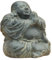 Oriental Galerie Buddha sitzend Steinfigur Skulptur Stein Lavasand Bali Garten Deko Greetings 34 cm