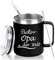 Livole Geschenk für Opa - Tasse mit Spruch Bester Opa der Welt, 350ml Edelstahl Weinbecher mit Deckel und Stroh, 12oz Vakuum Kaffeebecher to Go, Schwarz - Perfekt für Weihnachten und Geburtstag