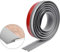 Doduos Carpet Trim Strip - Self-Adhesive Laminate Floor Transition Threshold - 2M, 3.5mm, Grey