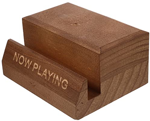 Supvox Schallplattenständer Aus Vinyl Desktop Stand Schallplattenständer Holz Plattenständerhalter Für Tisch Aufbewahrungsregal Für Schallplatten Cd-rack Hölzern Schreibtisch Holzrahmen