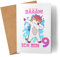 Kiddle-Design Einhorn Geburtstagskarte 9 Jahre Mädchen Karte zum 9. Geburtstag mit Einhorn-Motiv Faltkarte