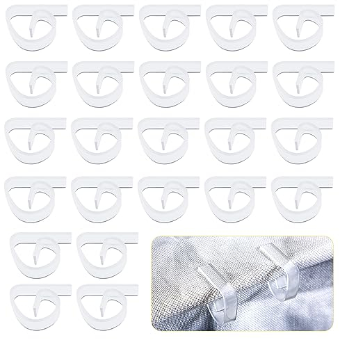 24st Tischdeckenklammern Kunststoff, Transparent Tischdecken Clips Kunststoff Tischdeckenbefestigung Tischdeckenhalter Clips Tischdecke Clips für Drinnen und Draußen Zuhause Camping Picknick