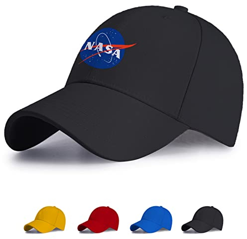 GLLUSA Verstellbare Baseballkappe Für Die NASA Bedruckt Mit Pferdeschwanzloch Snapback-Mütze Atmungsaktiv Bequem Trucker-Mütze Sportliche Performance-Mütze-Blue||One Size