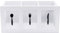 Maison Des Cadeaux 3 Compartment White Wooden Cutlery Rack Utensil Organiser Caddy Holder