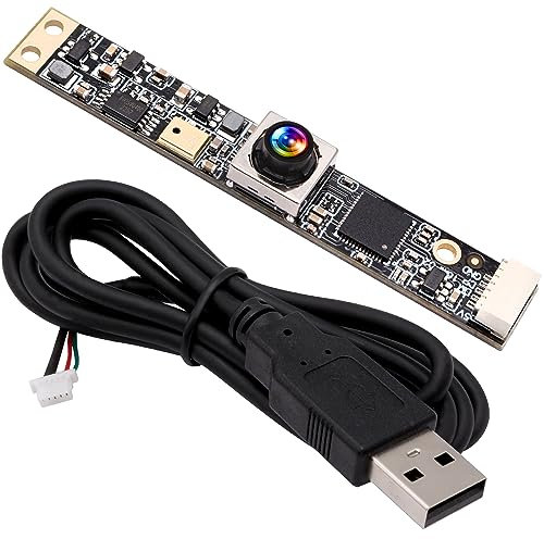 Webcamera_usb 16mp Autofocus USB Camera Module with Microphone for Computer Mini Lightburn Camera Micro USB Security PC Camera CCTV Video Laser Engraver Webcam Board (68degree no distortion lens)