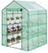 bephible Cubierta para invernadero de 143 x 143 x 195 cm, impermeable, repuesto con puerta, aislamiento térmico, resistente a la lluvia, invernaderos transparentes, verde y verde
