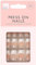 Fake Press On Nails French Nude False Nails Elegant Touch White Tip Short Square Artificial Nail Kit Manicure Stick On Nails For Girls Ladies Women Art Accessories Assorted Sizes (Pack Of 12)