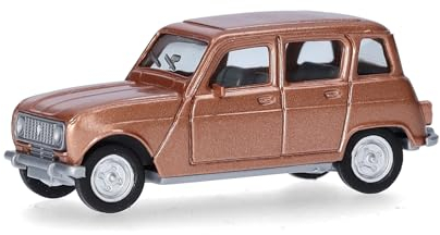 herpa modello di auto Renault R4, in scala 1:87, pezzo da collezione, modello tedesco, statuetta plastica, Colore: beige metallizzato