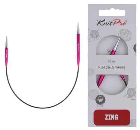 KnitPro Zing Fixed Circular Needles 9 (22.5cm) | 5.00mm