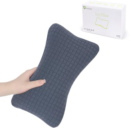 vocheer Mini-Reisekissen, 27,9 x 17,8 cm, kleine Kissen zum Schlafen, winzige Kissen für Nacken, Handgelenk, Lendenwirbelsäule und Knie, Haustierkissen, Baumwolle, Bezug abnehmbar, maschinenwaschbar