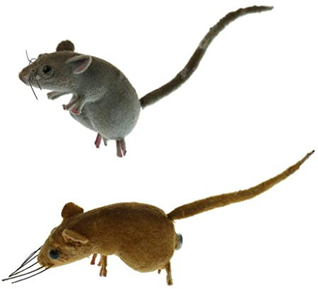 Qianly 2er Set Maus Figuren für Garten und Terrasse