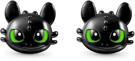 GNOCE Ohrringe Charm Perle Cooler Ohnezahn Ohrstecker 925 Sterling Silber Geschenk Fit Armband/Halskette Schmuck für How to Train Your Dragon Fans