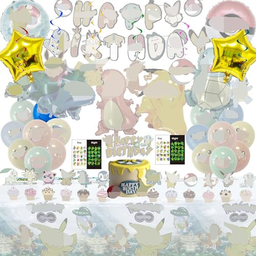 Kinder Geburtstag Party Set, Kinder Geburtstagsdeko, Cake Topper Set, Birthday Decorations Set, Kindergeburtstag Deko