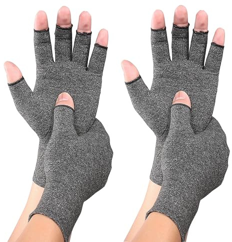 Worzwin Bambus Kompressionshandschuhe - Bambus Arthritis Handschuhe für Männer Frauen - Kompressionshandschuhe für Arthritis