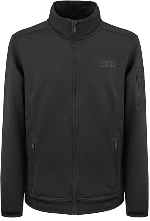 Audi Herren Jacke mit Innenfleece (DE/NL/SE/PL, Alphanumerisch, S, Regular, Regular, Schwarz)