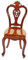 VICASKY Mini-Rückenstuhl-Ornamente Mädchen gefälschte Nägel Boden Stuhl wiedergeborene Babypuppen Dekoration Schlafzimmer Bedroom Decor Mini-Puppenmöbel Puppenhausmöbel hölzern Light Brown