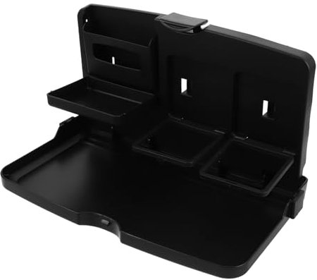 ELAYARD Foldable Car Rear Small Table Car Seat Tray for Laptop Food Drinks Phone Holder Backseat Organizer