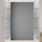 Rideau de douche magnétique pliable avec crochets, imperméable et résistant à la moisissure, gris, 100 x 180 cm, parfait pour salle de bain moderne