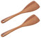 Wooden Spatula, 2-Pack Wooden Cooking Utensils for Frying, Baking, and Stirring, 33 cm Wood Spatulas for Kitchen Tasks, Durable Wood Spoons for Everyday Use