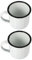 VERDANVERSE Taza Esmaltada Retro 2 Pcs Taza de Agua Esmaltada para Sopa y Bebidas Calientes Material Duradero Diseño Antideslizante para Camping y Uso Diario