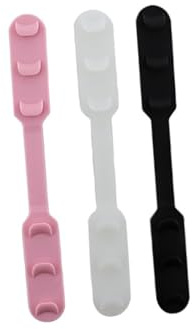 Beatifufu 4 Stück Teiliges Verstellbare Maskenverlängerung mit Ohrenschonern aus Schwarzem Silikon Praktische Masken zubehör für Damen und Herren Einfach Einstellbares Nackenband für