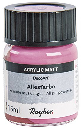 Rayher 38039276 Allesfarbe, Glas 15 ml, fuchsia