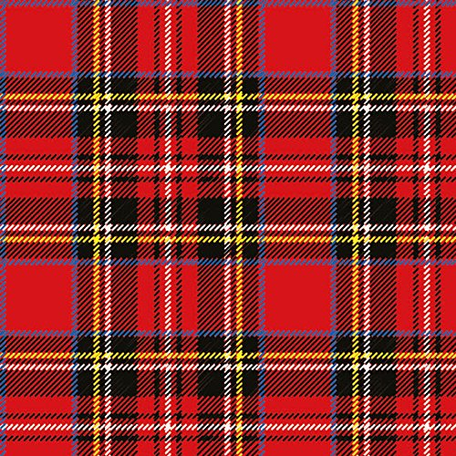 Ambiente Serviettes en papier Rouge écossais 33 x 33 cm