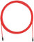 Velites Cavo sostitutivo, di ricambio, per corda per saltare, per Crosstraining, Fitness e Boxing - VELITES | PVC Rosso, acciaio, diametro: 2,5 mm | Per i principianti | Compatibile con altri brand.