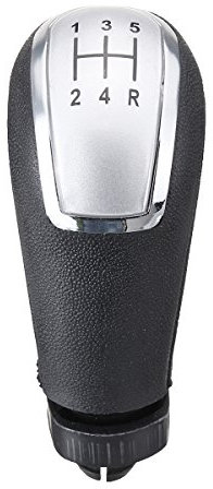 Alamor Schaltknauf für Mercedes A-Klasse W168 1997–2004, 5 Gänge, silberfarben