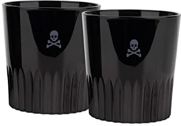 Set de 2 vasos negros para whiskey 345ml Scalpers Home