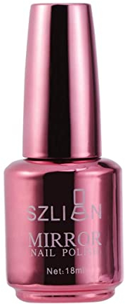Luxshiny Nagellack Metallic-Farben Spiegeleffekt Nagellack Hochglanzgel Maniküre Nagellack (3 Weinrot)