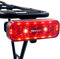 BikeSpark Feu arrière à détection Automatique G4R pour Porte-Bagages - Feu arrière de vélo Superbright 50lm avec Grand réflecteur - Rechargeable au Lithium - IPX6-50 80mm