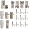 RELIAGINT F-TV, F Connector, F Extension Female, F to IEC Male TV Lead, TV Female Socket, F Right Angle Adapter, 7mm Cable Clip for Antenna, Satellite, Dish TV, Virgin, DBS, Freesky, Free Box, 20pcs