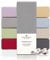 DarBene Spannbettlaken 180x200 Premium 2er Set, Jersey 100% gekämmte Premium Baumwolle, atmungsaktiv, superweiches Bettlaken bis 30 cm Matratzenhöhe, Oeko-TEX, Hellgrau