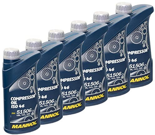 Kompressoröl Kompressor Öl MANNOL ISO 46 6 X 1 Liter