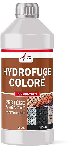 Idrorepellente colorato per tetti per tegole in cemento, calcestruzzo, ardesia: COLORHYDRO - Ardesia - RAL 9004 - ARCANE INDUSTRIES