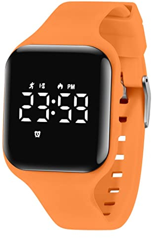 aswan watch Digitaluhr Kinder Mädchen Jungen mit Schrittzähler,Wecker,Stoppuhr, Licht,Datum-Sport Armbanduhr ohne App und Handy mit Silikonarmband