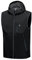 Little Donkey Andy Veste légère en softshell pour homme, coupe-vent sans manches, pour la randonnée, Noir avec capuche., S