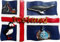 Flagge von Island Magnet Kühlschrank Kühlschrank Magnet Dekoration Aufkleber Souvenir Harz Handwerk Küche Whiteboard