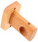 HEMOTON Garderobenstangenhalter ung Aus Holz Halterungen Für Gardinenstangen Aus Holz Gardinenstange Buchse Gardinenstange Halter Stangenhalterung Für Duschvorhänge Kleiderstange Vorhang