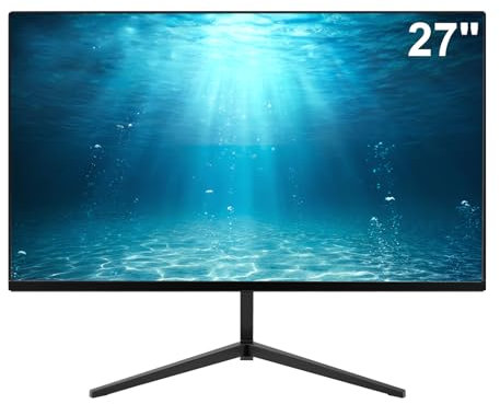 SIUGHVA 27 Pouces Ecran d'ordinateur, 1080P FHD IPS Gaming Display avec Protection des Yeux, 75Hz 96% sRGB, entrée HDMI, VGA, Double Haut-parleurs intégrés, Cadre Ultra-Mince