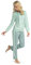 Consult-Tex Damen Pyjama Freizeitanzug Hausanzug Homewear Suit Jogginganzug Pyjama Baumwolle/PE Reißverschluß DW770L 52-54