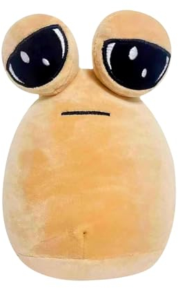 22cm Pou Plush,Alien Pou Plüschspielzeug, Alien Pou Plüshies Stofftier Deko,Cartoon Anime Stuffed Toy for Home,für Jungen Mädchen Fans