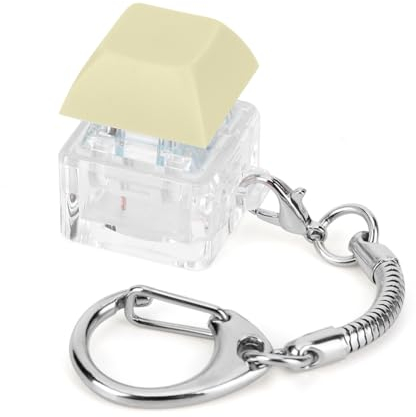 ARVALOLET Zappelspielzeug Tastatur Tastatur Dekompressionsspielzeug 1 Schlüssel Mechanische Tastatur Schlüsselanhänger DIY Knopf Stressabbau Geschenke Tastatur Zappelspielzeug for Erwachsene