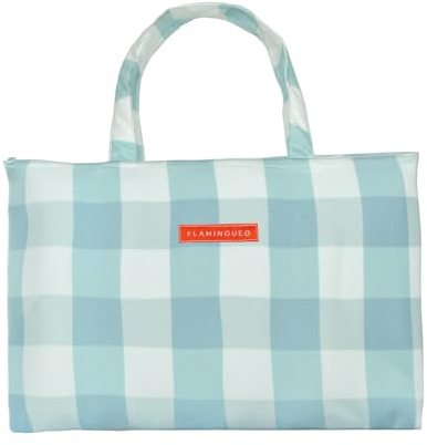 Flamingueo Bolsa y Toalla de Pool Grande - Bolsa de Algodón con Cojín, Toalla para Piscina