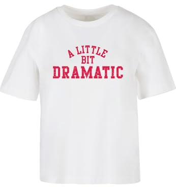 Miss Tee Damen Lil Dramatic Tee White, 4XL